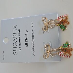 BAUBLEBAR DANGLING BOW EARRINGS